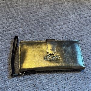 Patricia Nash Metallic Gold Wristlet